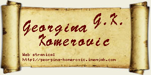 Georgina Komerović vizit kartica